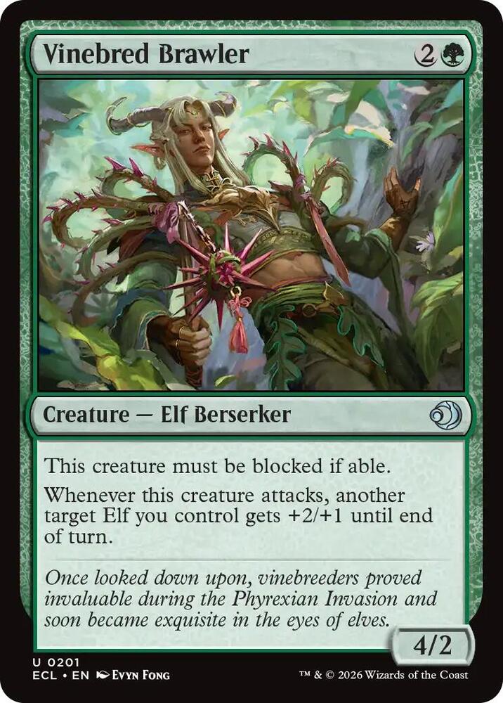 Vinebred Brawler 201/273 (Lorwyn Eclipsed) - Foil