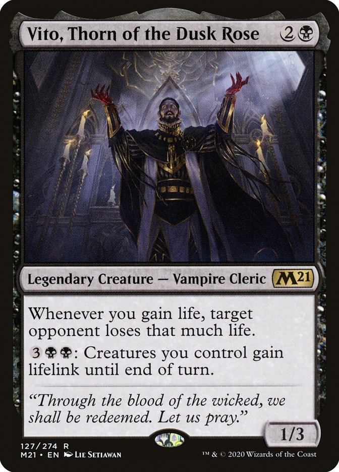 Vito Thorn of the Dusk Rose 127 (Core Set 2021) - Foil