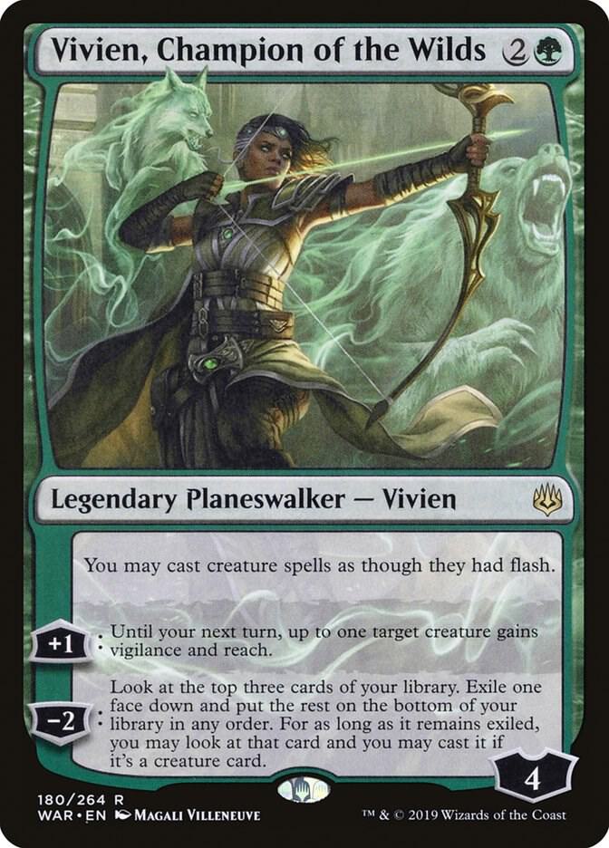 Vivien, Champion of the Wilds 180/264 (War of the Spark)  - Foil