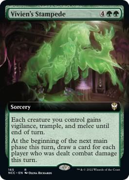 Viviens Stampede Extended Art 165/93 (Commander: Streets of New Capenna)