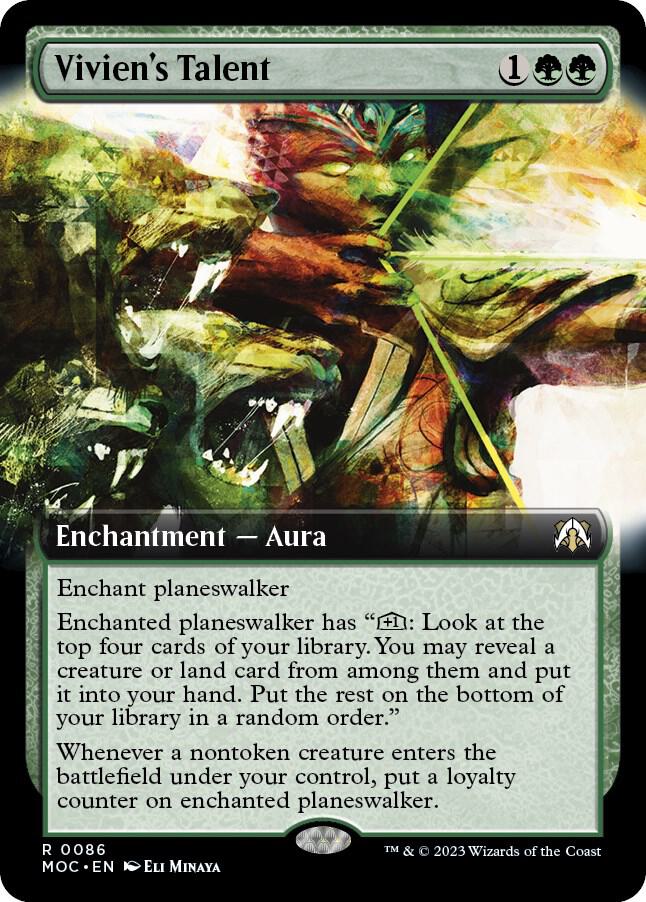 Vivien's Talent 86/444 (Commander: March of the Machine)  - Extended Art Foil