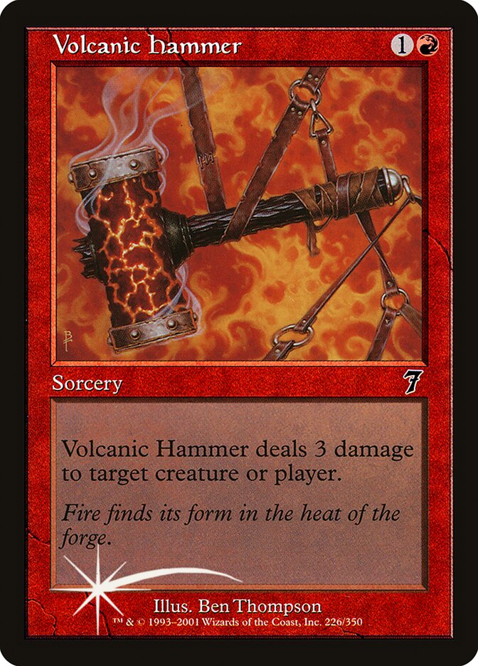 Volcanic Hammer 226★/350 (7th Edition)  - Foil