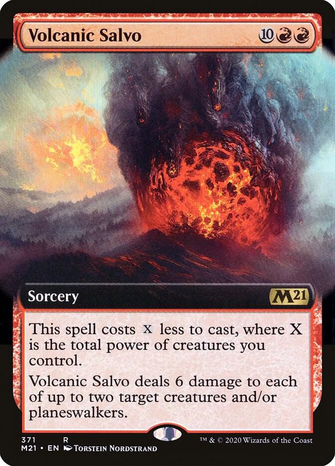 Volcanic Salvo 371/274 (Core Set 2021)  - Extended Art Foil