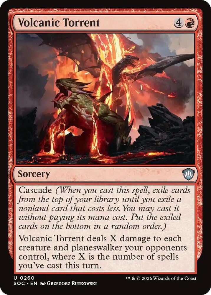 Volcanic Torrent 260 (Commander: Secrets of Strixhaven)