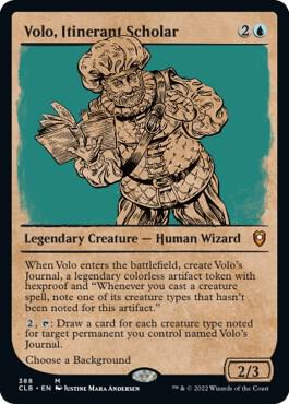Volo Itinerant Scholar Showcase 388/361 (Commander Legends: Battle for Baldur's Gate)