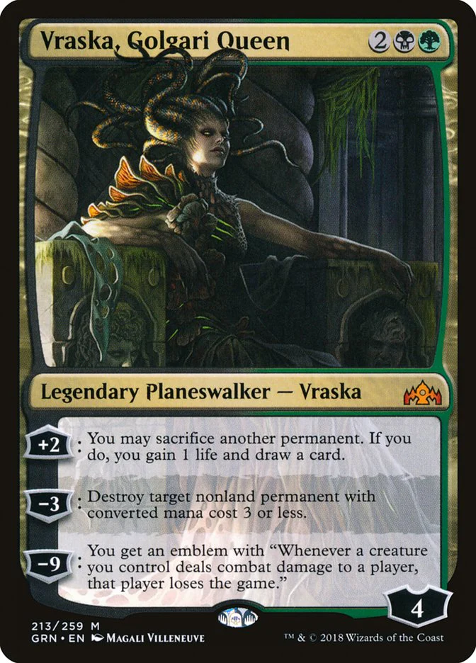 Vraska, Golgari Queen 213 (Guilds of Ravnica)  - Foil