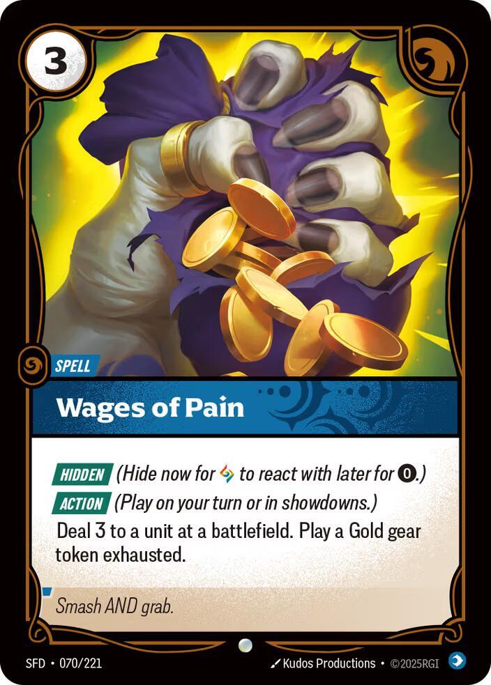 Wages of Pain 70/221 (Spiritforged) - Foil