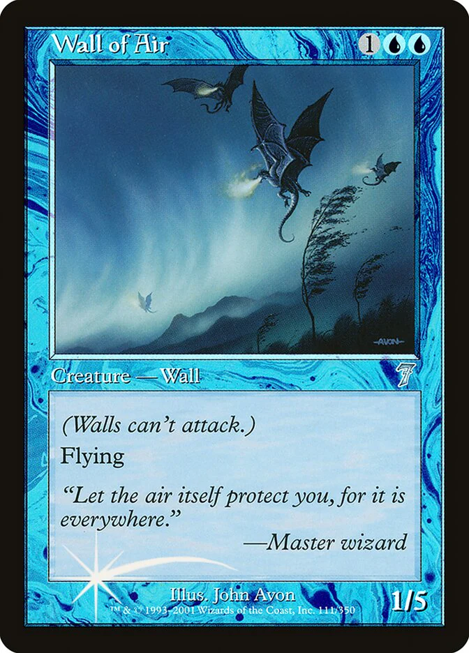 Wall of Air 111★/350 (7th Edition)  - Foil