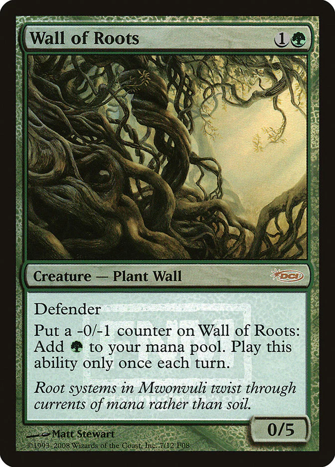Wall of Roots 7/12 (FNM Promos)  - Foil