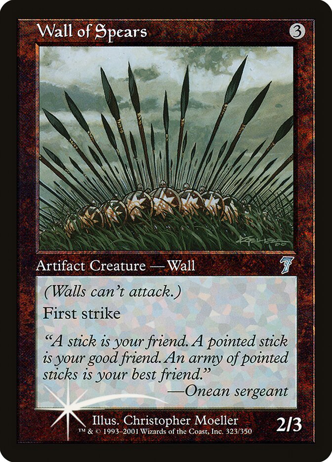 Wall of Spears 323★/350 (7th Edition)  - Foil