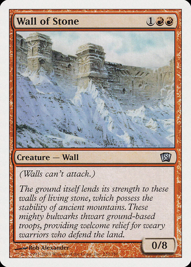 Wall of Stone 232/350 (8th Edition)