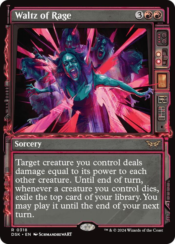 Waltz of Rage 318 (Duskmourn: House of Horror)  - Showcase Foil