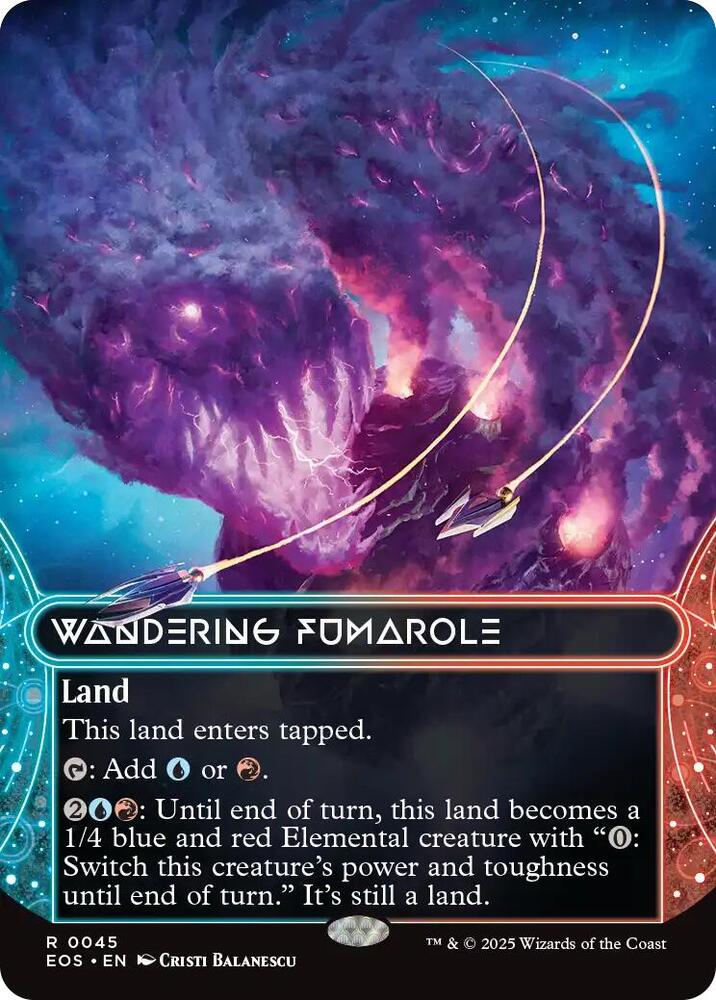 Wandering Fumarole  45 (Edge of Eternities: Stellar Sights)  - Borderless Foil