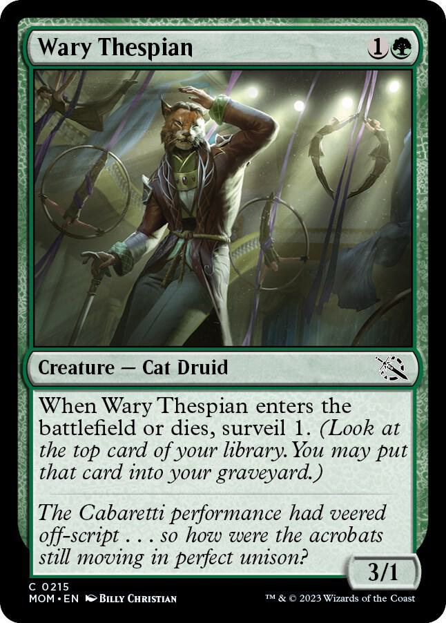 Wary Thespian 215/291 (March of the Machine)  - Foil