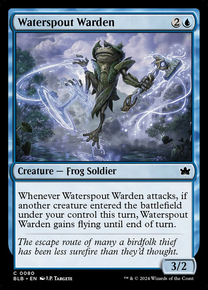 Waterspout Warden 80/281 (Bloomburrow) - Foil