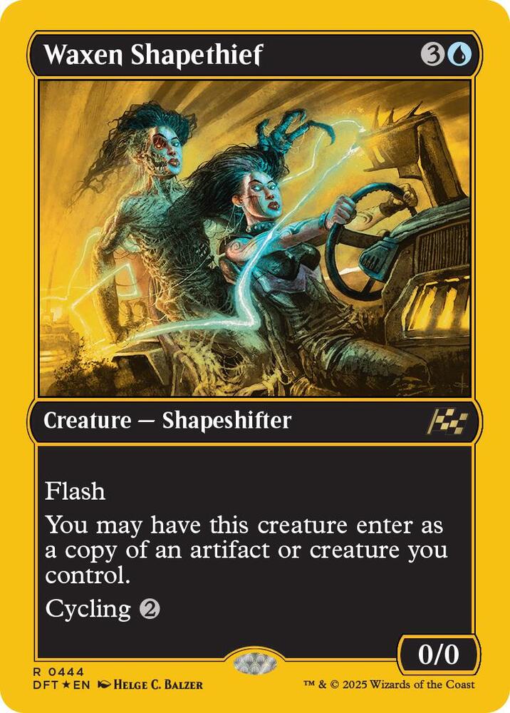 Waxen Shapethief 444/291 (Aetherdrift)  - First-Place Foil