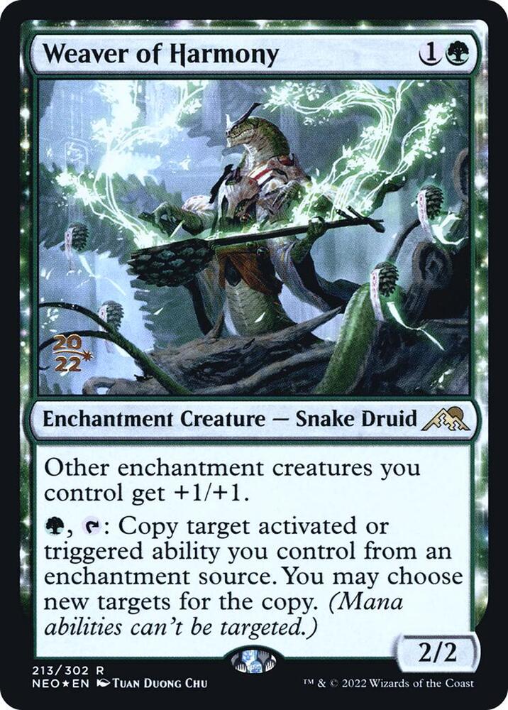 Weaver of Harmony 213s/157 (Prerelease Cards)  - Foil