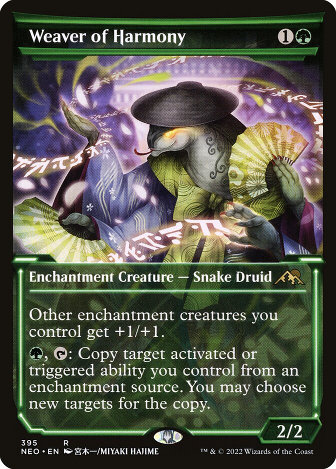 Weaver of Harmony 395/302 (Kamigawa: Neon Dynasty)  - Showcase Foil
