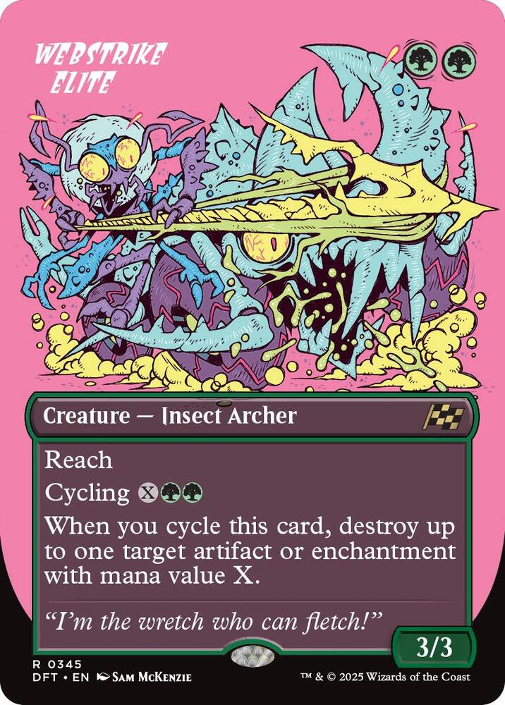 Webstrike Elite 345/291 (Aetherdrift)  - Borderless Foil