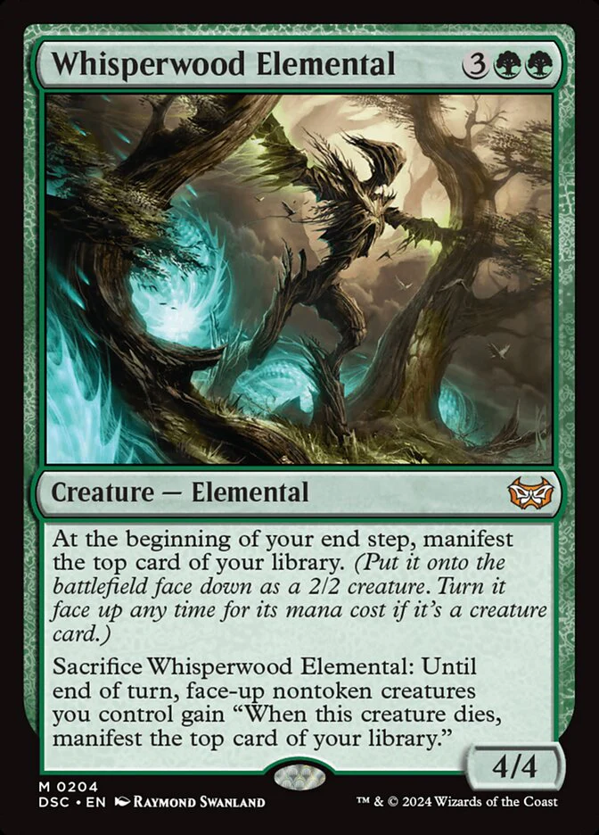Whisperwood Elemental 204 (Commander: Duskmourn: House of Horror)