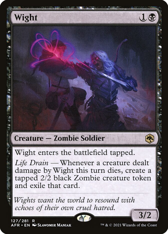 Wight 127/281 (Adventures in the Forgotten Realms) - Foil