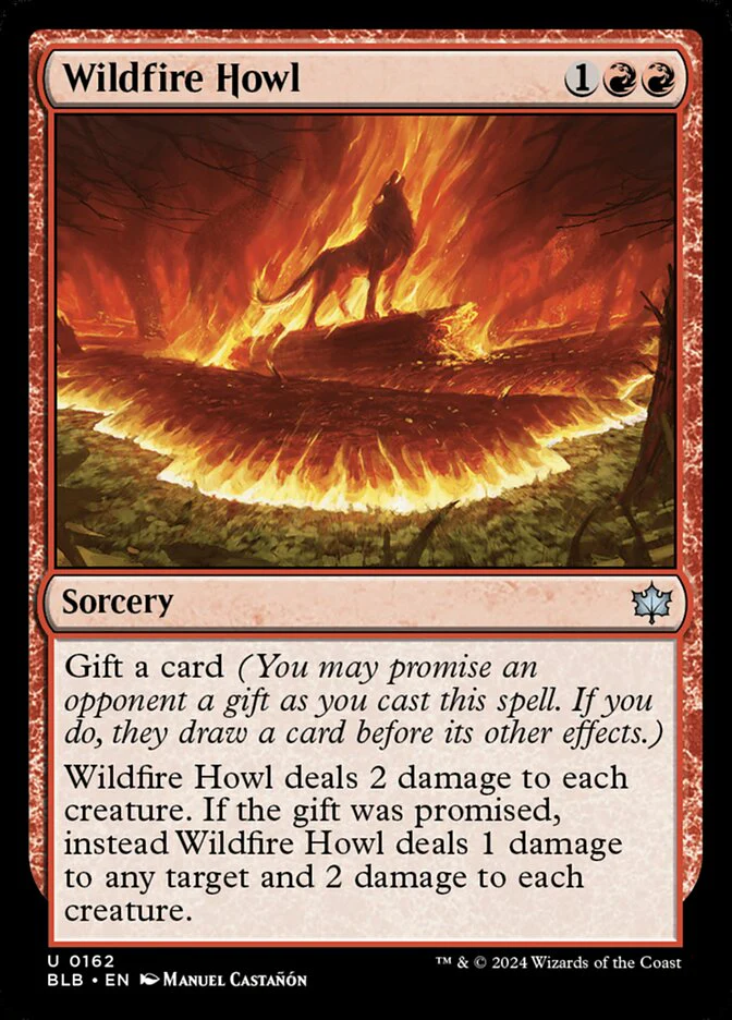 Wildfire Howl 162/281 (Bloomburrow)  - Foil
