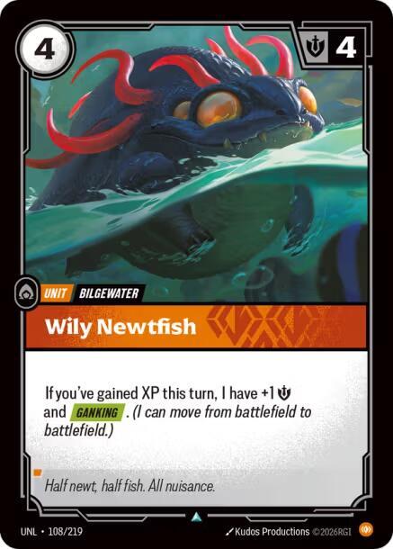 Wily Newtfish 108/219 (Unleashed) - Foil