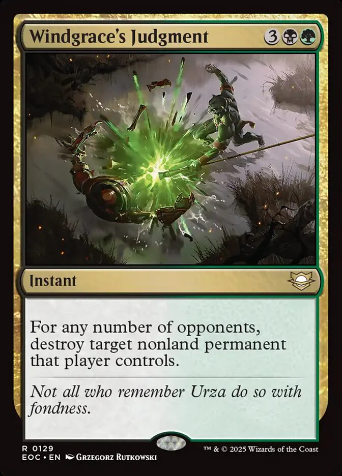 Windgrace's Judgment 129/191 (Commander: Edge of Eternities)