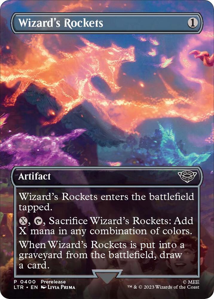 Wizard's Rockets 400 (Universes Beyond: The Lord of the Rings: Tales of Middle-earth)  - Borderless Foil