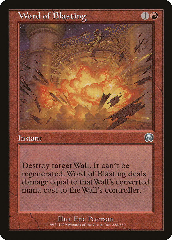 Word of Blasting 228/350 (Mercadian Masques) - Foil