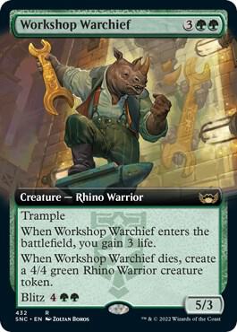 Workshop Warchief Extended Art 432/281 (Streets of New Capenna)