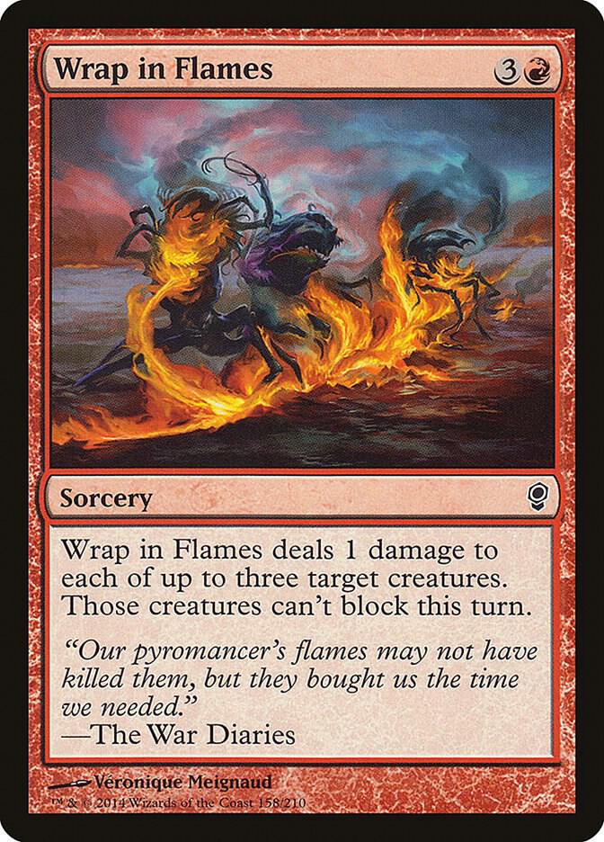 Wrap in Flames 158/210 (Conspiracy)  - Foil