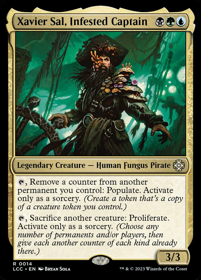 Xavier Sal, Infested Captain 14/370 (Commander: The Lost Caverns of Ixalan)