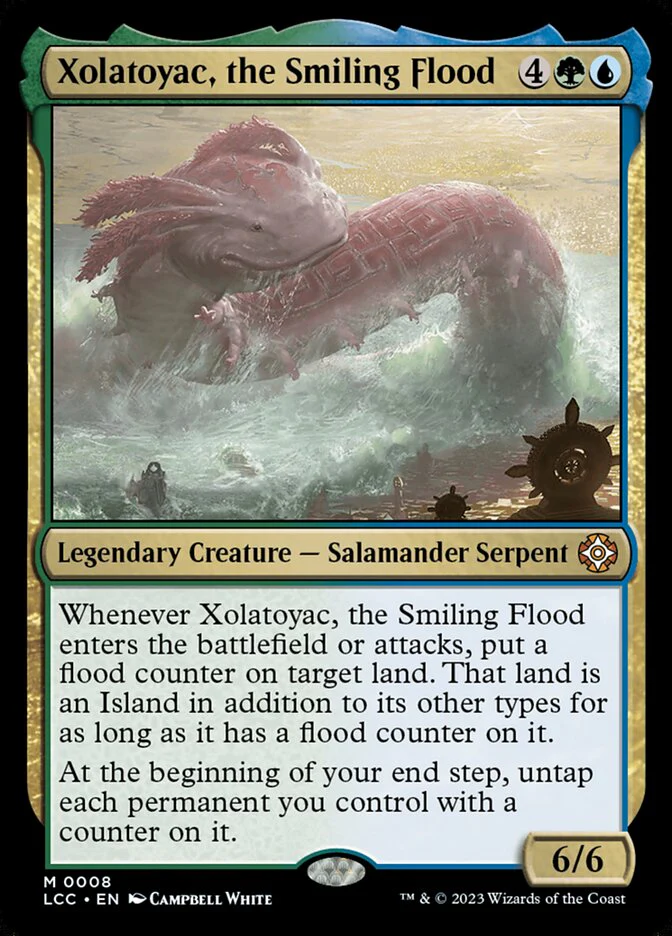 Xolatoyac, the Smiling Flood 8/370 (Commander: The Lost Caverns of Ixalan)