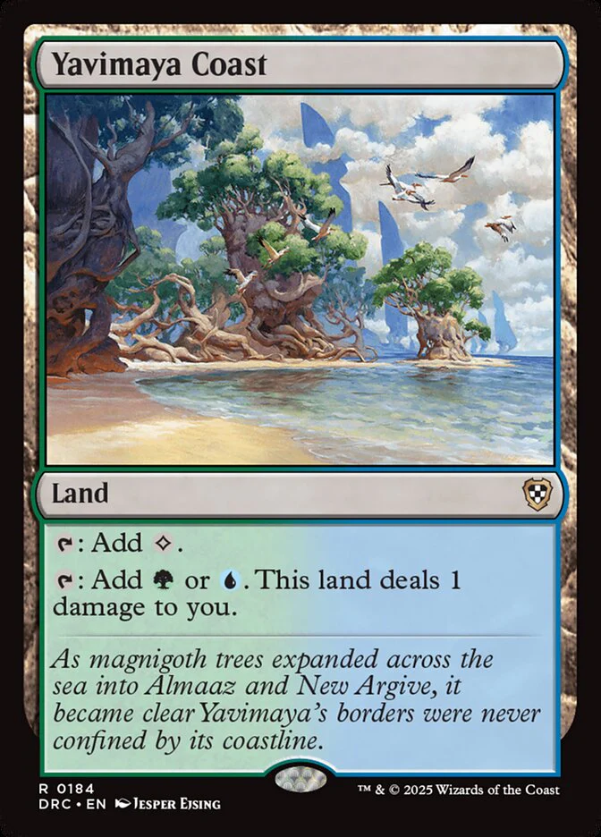 Yavimaya Coast 184/187 (Commander: Aetherdrift)
