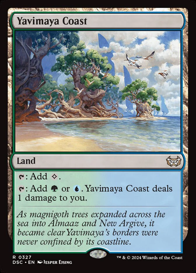 Yavimaya Coast 327/40 (Commander: Duskmourn: House of Horror)