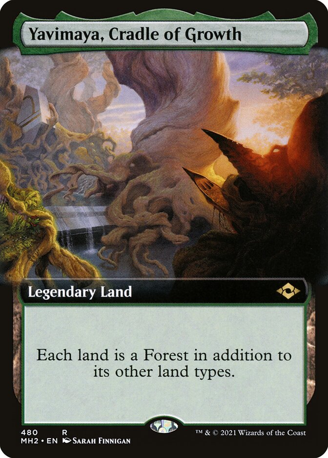 Yavimaya Cradle of Growth Extended Art 480 (Modern Horizons 2) - Foil