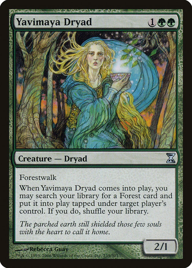 Yavimaya Dryad 235/301 (Time Spiral)  - Foil