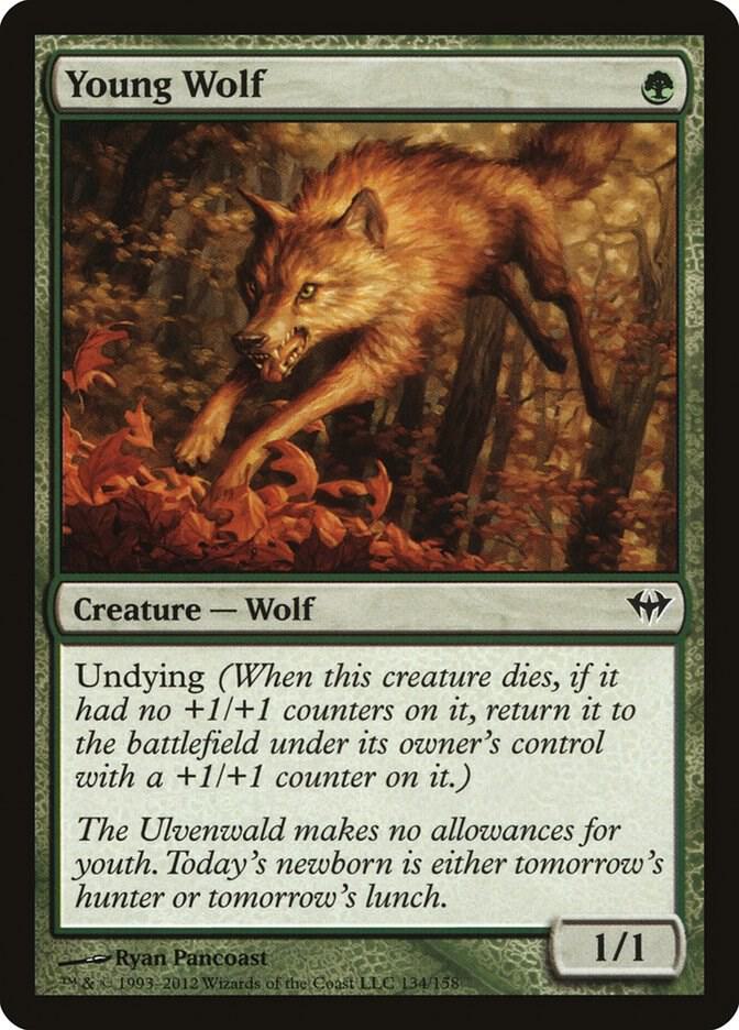 Young Wolf 134/158 (Dark Ascension)