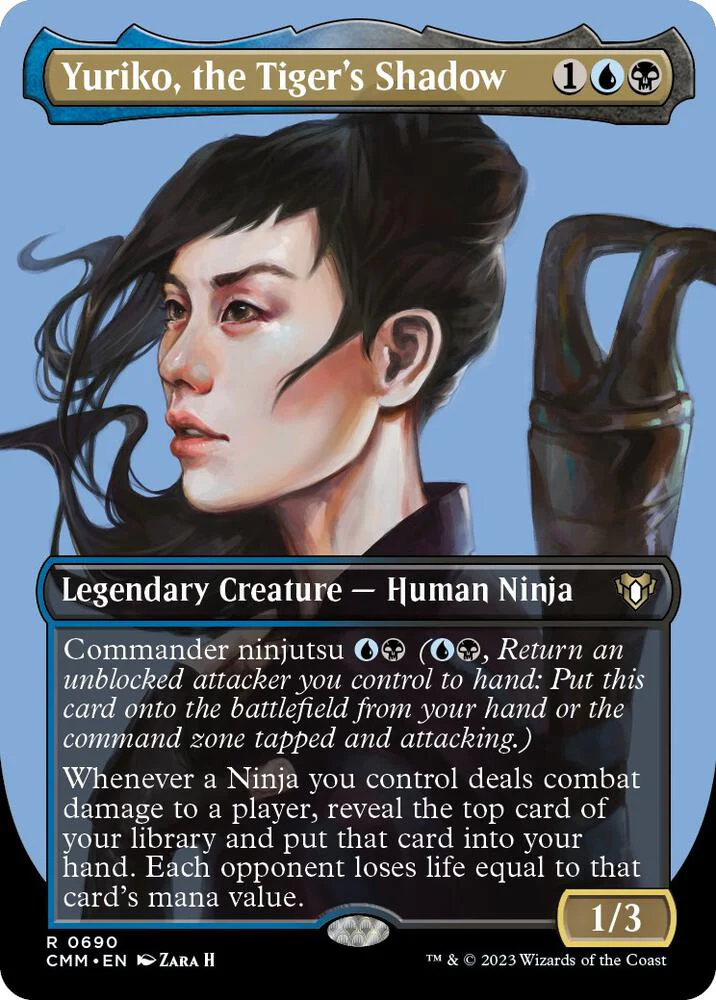 Yuriko, the Tiger's Shadow 690/451 (Commander Masters)  - Borderless Foil