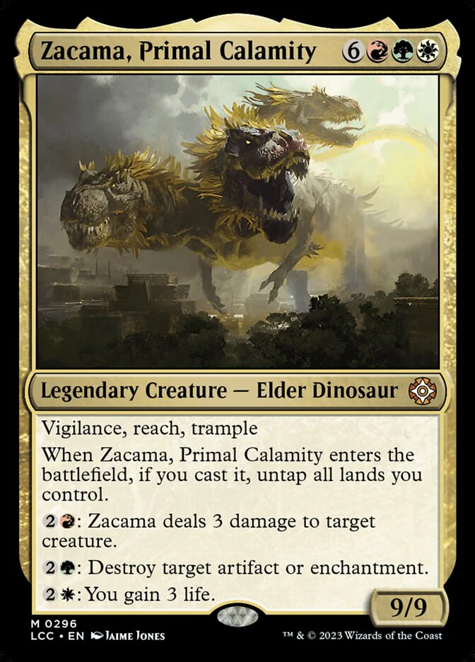 Zacama, Primal Calamity 296/370 (Commander: The Lost Caverns of Ixalan)