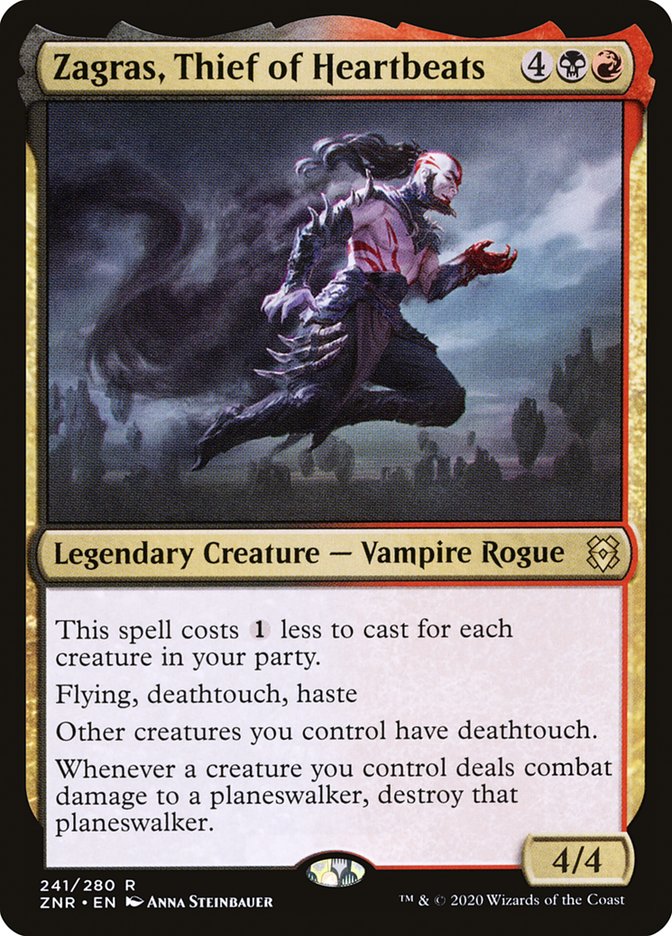 Zagras, Thief of Heartbeats 241/280 (Zendikar Rising)  - Foil