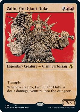 Zalto Fire Giant Duke Showcase 323/281 (Adventures in the Forgotten Realms)