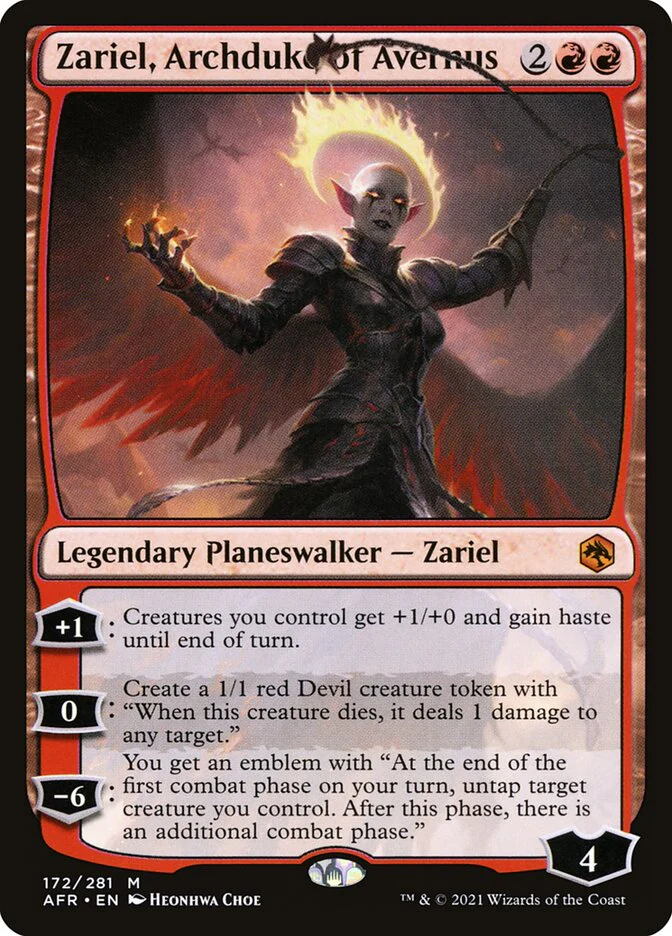 Zariel Archduke of Avernus 172/281 (Adventures in the Forgotten Realms)  - Foil