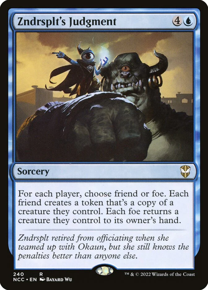 Zndrsplt's Judgment 240/93 (Commander: Streets of New Capenna)